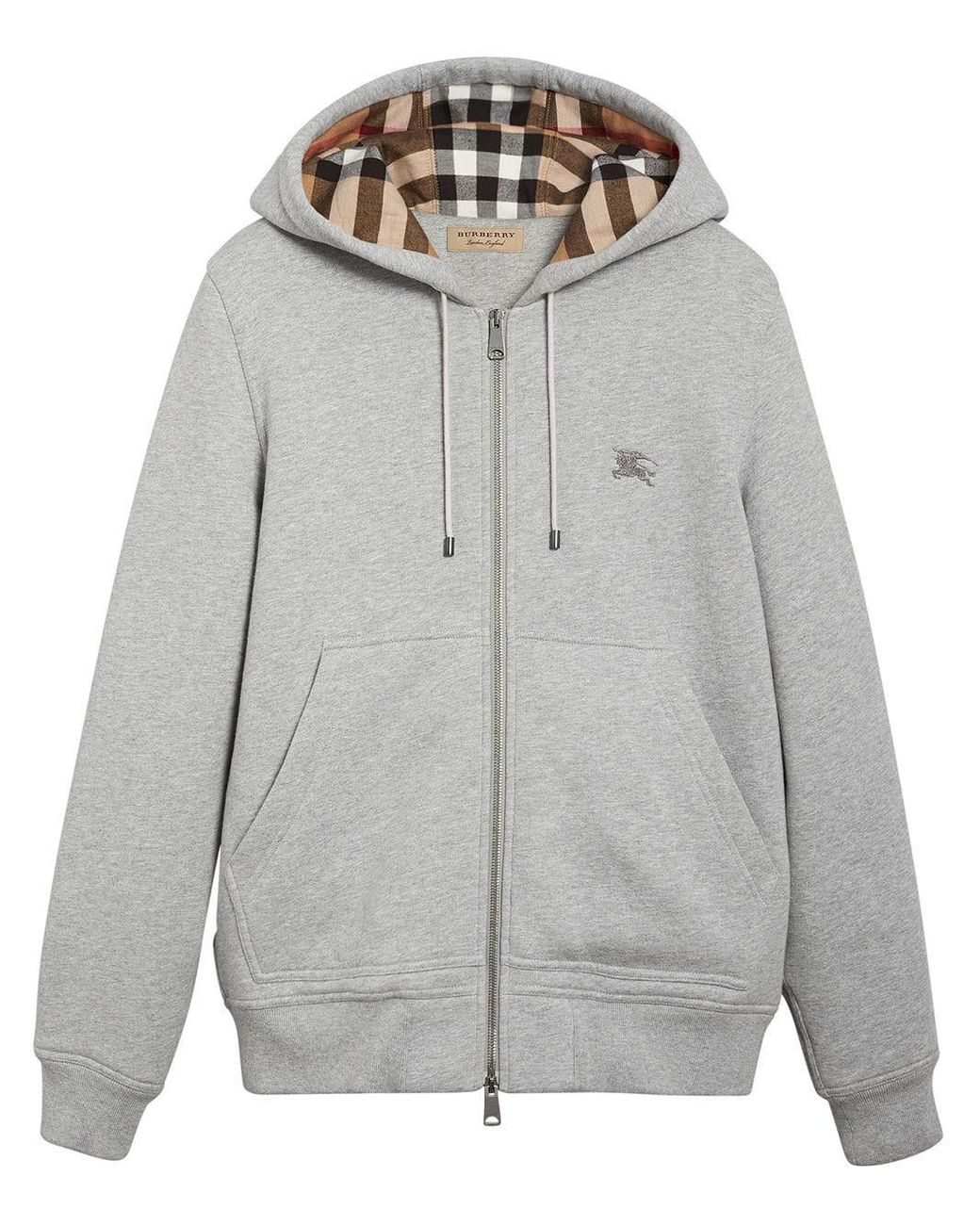 Checkered Hood Zip-Up